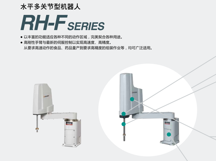 三菱水平多關(guān)節(jié)型機(jī)器人系列的組成與特征